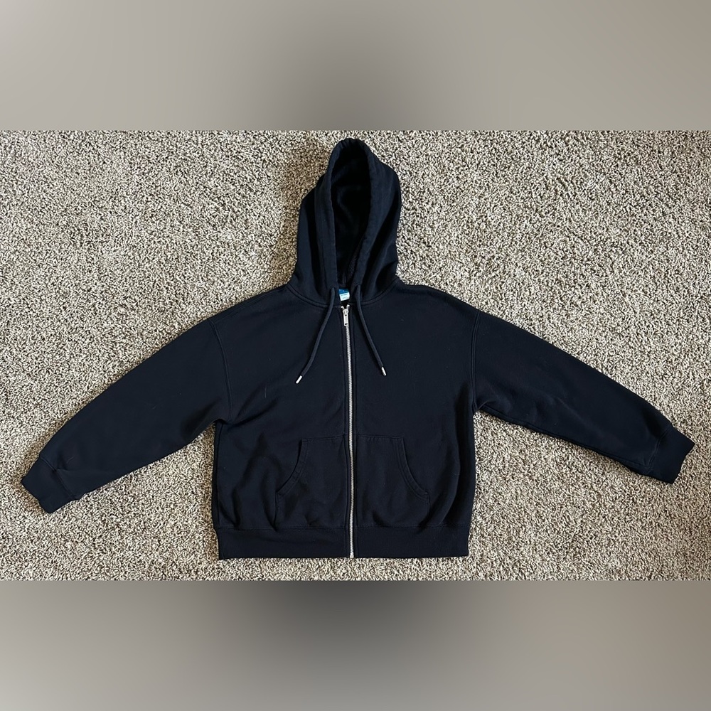 Black Zip-up Old Navy Jacket with hood